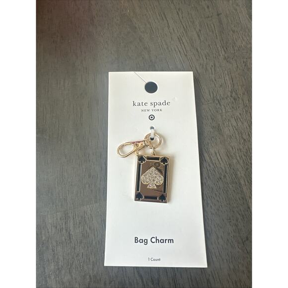Playing Card Bag Charm Keychain - kate spade new york x Target IN HAND - Picture 1 of 3